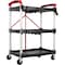 Stalwart Folding Cart with 50lb Capacity Per Shelf 75-PT2014 - alternate 6